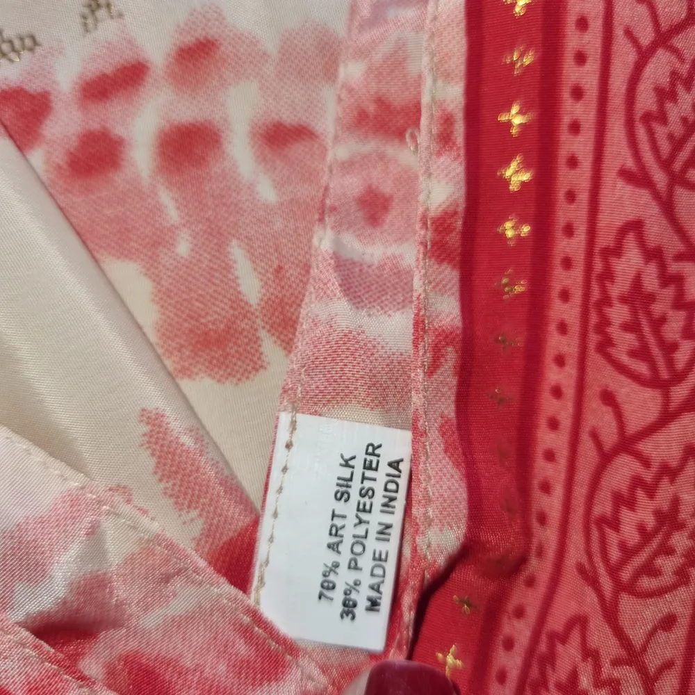 vestido seda indiano novo