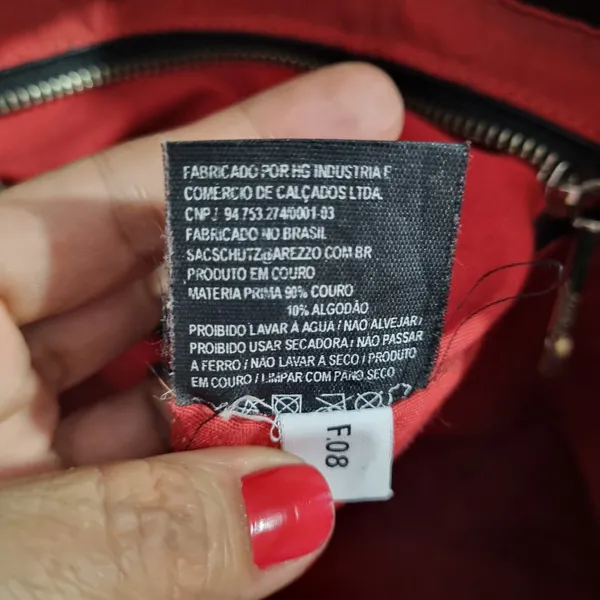 bolsa tote couro legítimo schutz