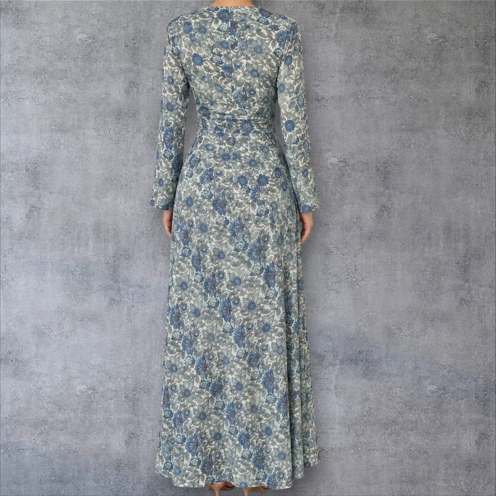 vestido boho seda