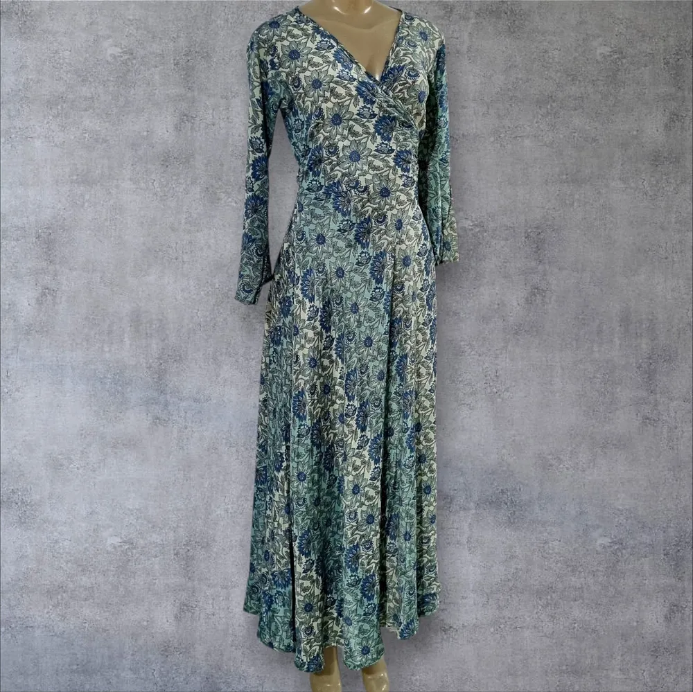 vestido boho seda
