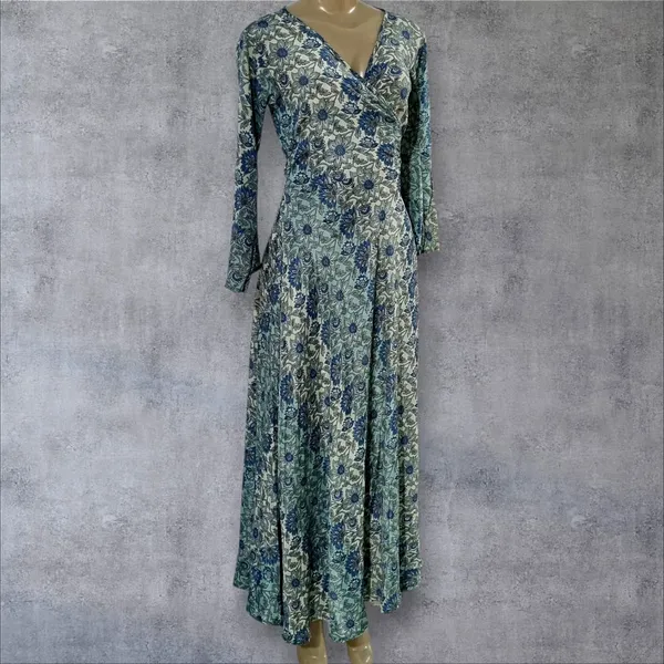 vestido boho seda