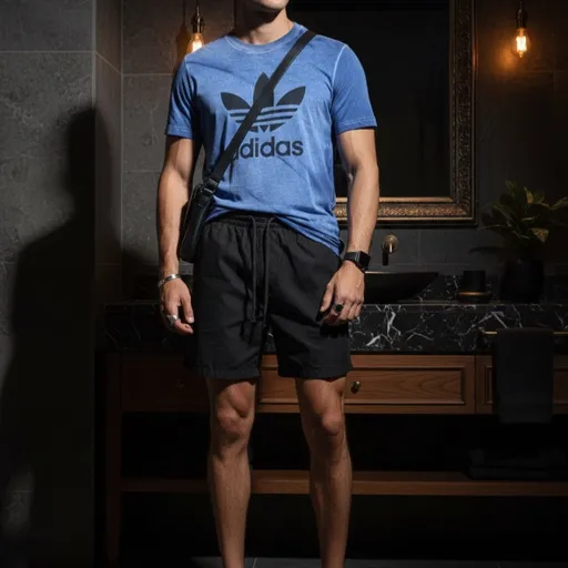 Camisa masculina adidas tie dy tam. p