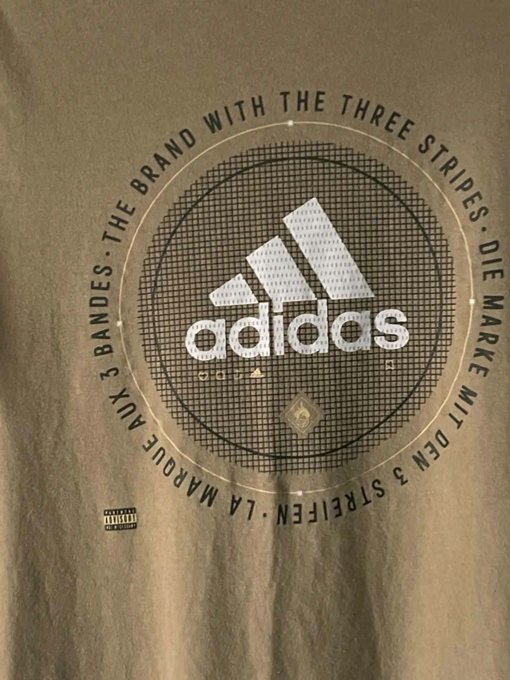 camiseta masculina adidas bege tam M