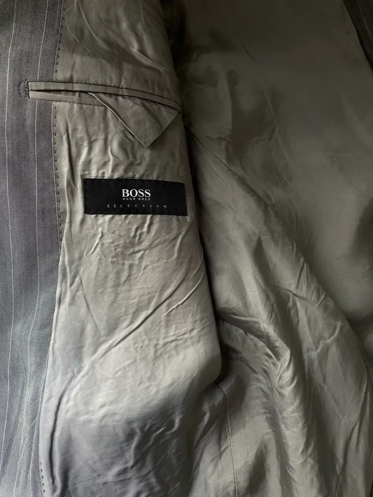 costume terno Hugo Boss lã virge e seda tam 48