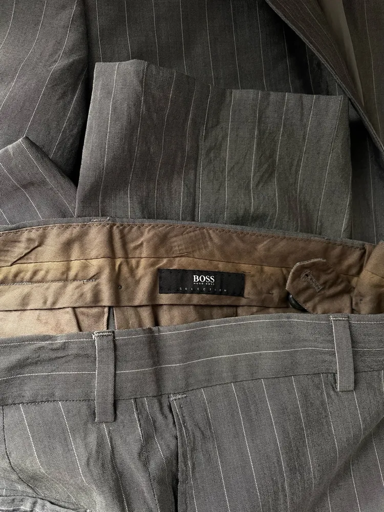 costume terno Hugo Boss lã virge e seda tam 48