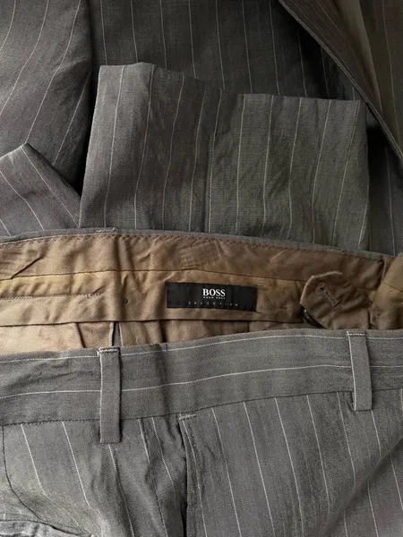 costume terno Hugo Boss lã virge e seda tam 48