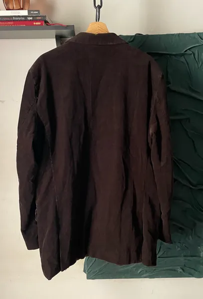 blazer da marca GAP em veludo cotele marrom tam XXL
