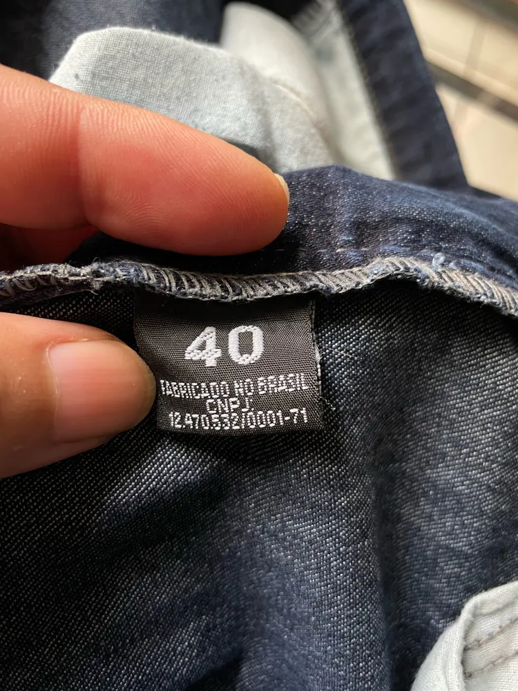 calça jens vitor maciel azul escuro tam 40