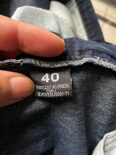 calça jens vitor maciel azul escuro tam 40