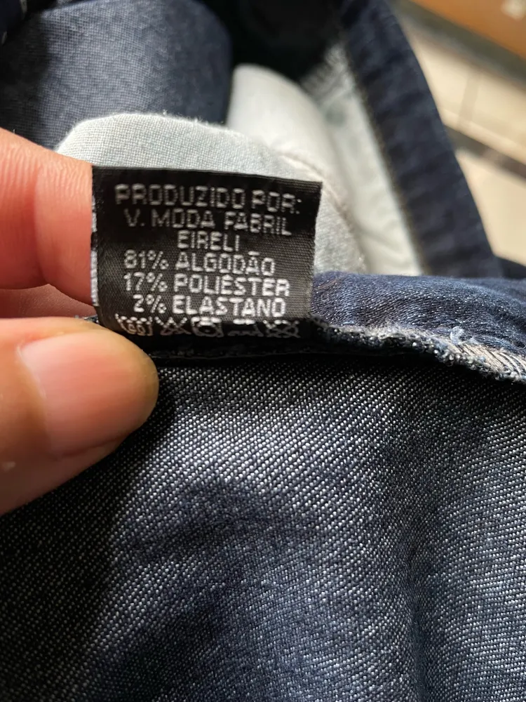 calça jens vitor maciel azul escuro tam 40