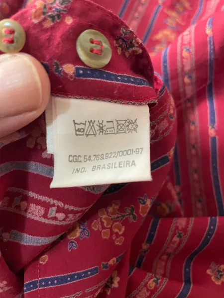 Camisa vintage estilo Agostinho carrara tam M
