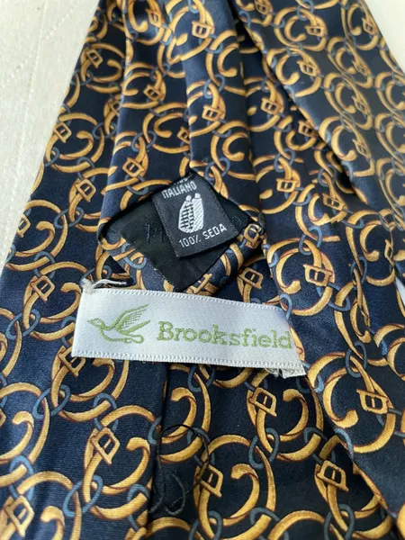 gravata tradicional brooksfiel seda pura