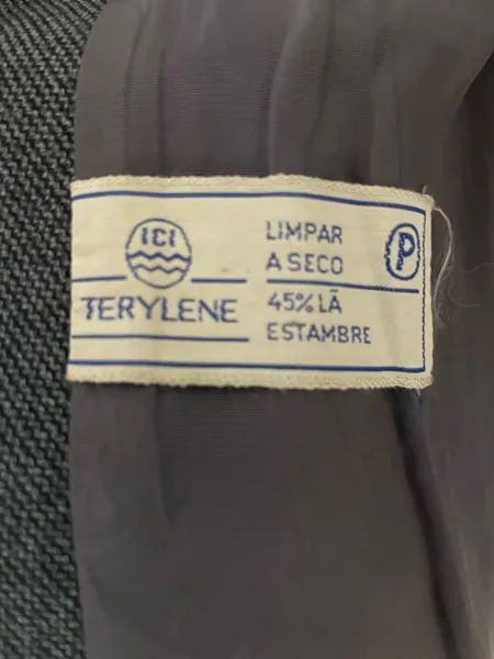 blazer masculino lã mista cinza  tam p