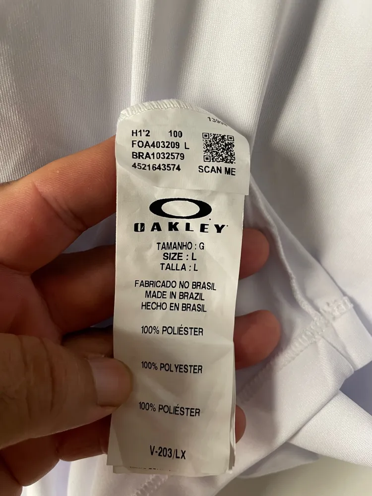 camiseta da marca oakley manga longa tam g
