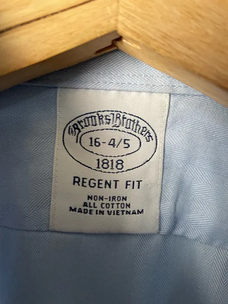 camisa brooks brothers azul tam g nom iron
