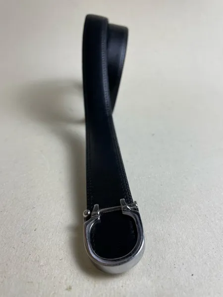 cinto em couro letimo preto pacco tam 115 cm