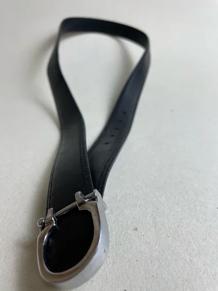 cinto em couro letimo preto pacco tam 115 cm