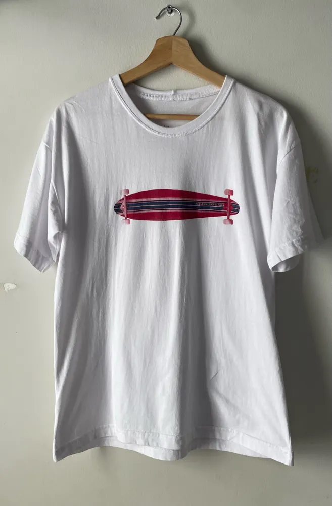 camiseta da marca osklen branca tam g