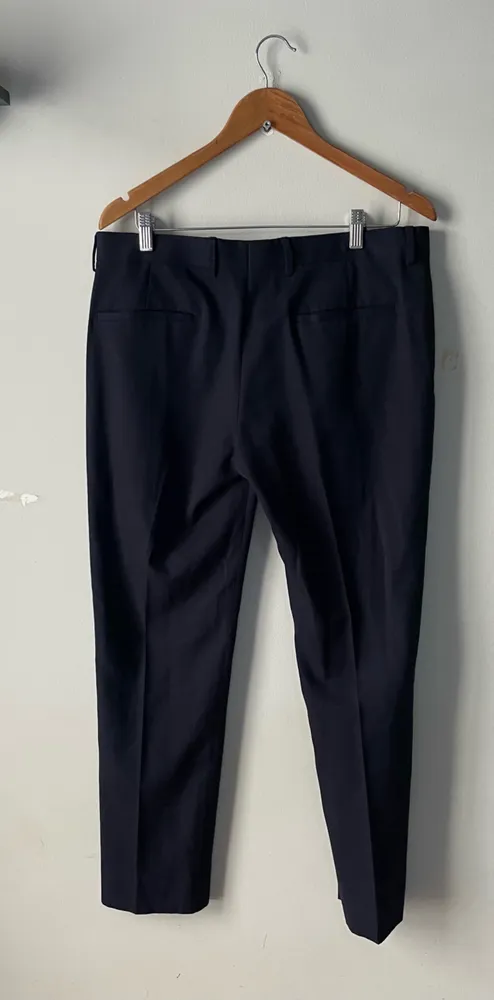 calça de alfaitaria Zara Man azul marinho tam 42