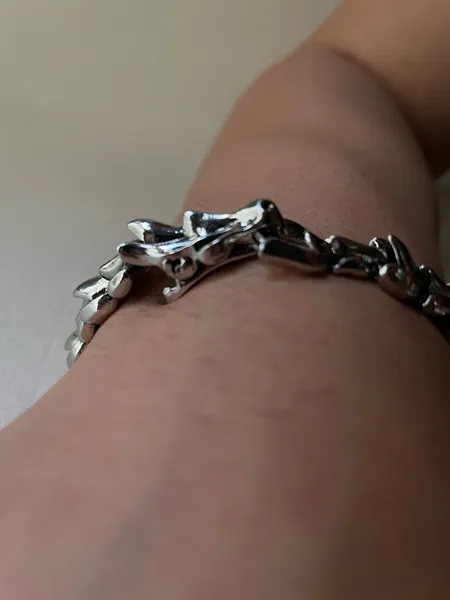 pulseira dragão em prata 925