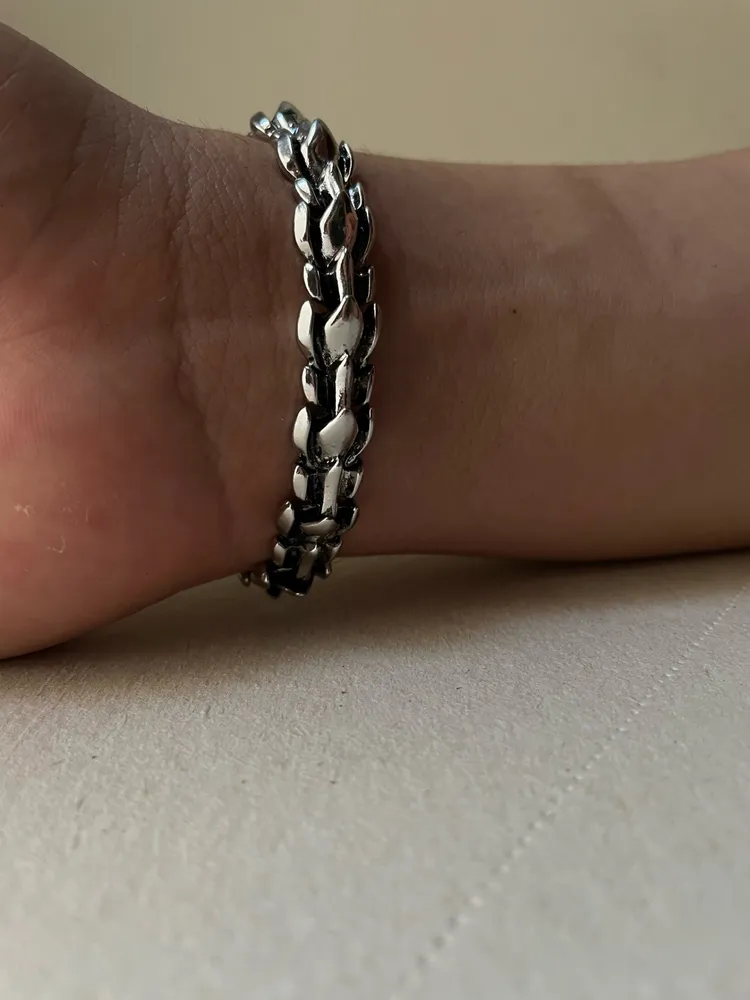 pulseira dragão em prata 925
