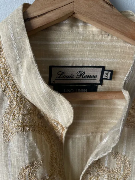 camisa estilo bata em linho tam xxl