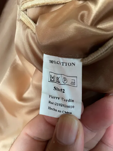 blazer veludo cotele pierre cardin tam 52