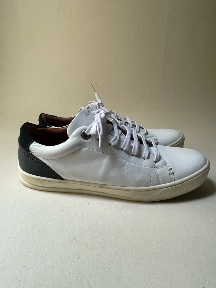 Tenis maaculino Aramis couro legitimo branco tam 41