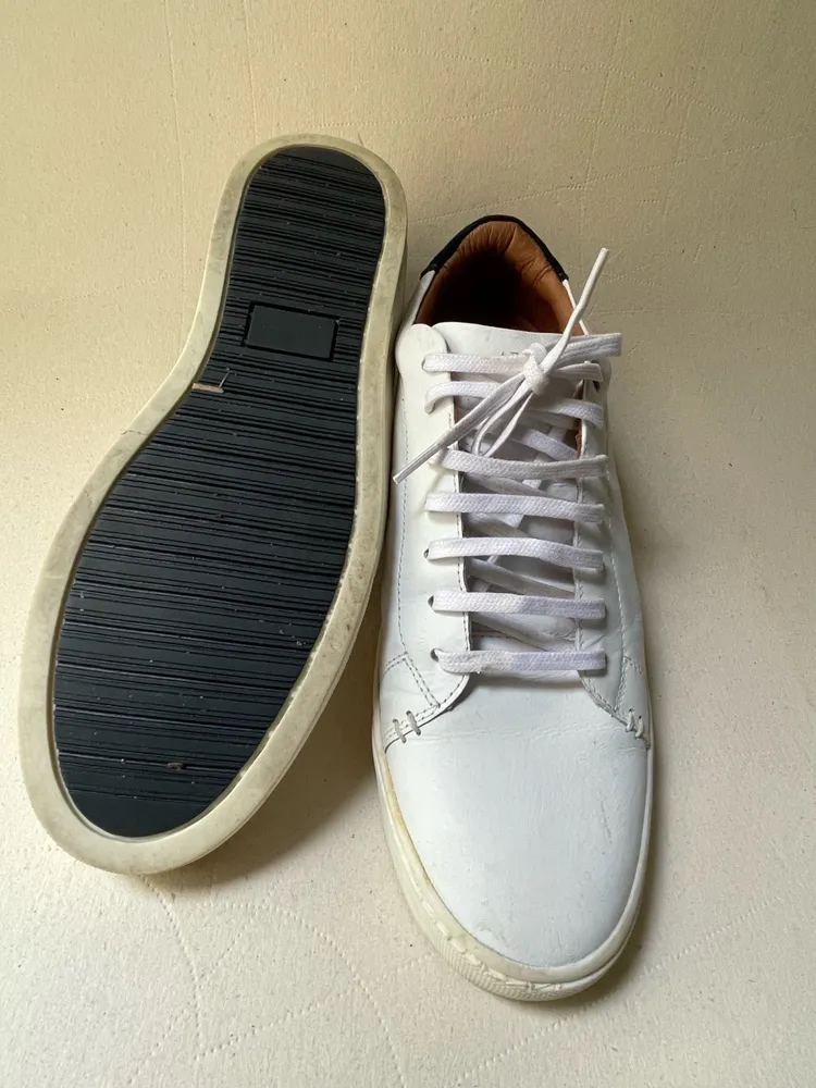 Tenis maaculino Aramis couro legitimo branco tam 41