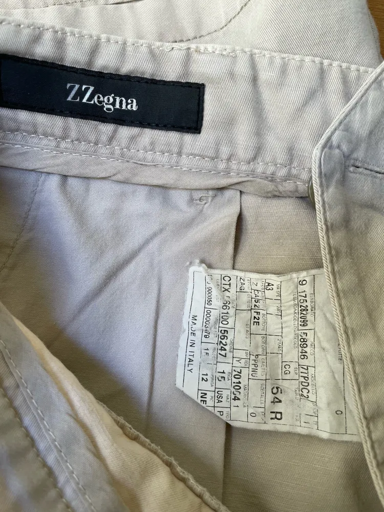 Bermuda da grife Zegna linho misto tam 46