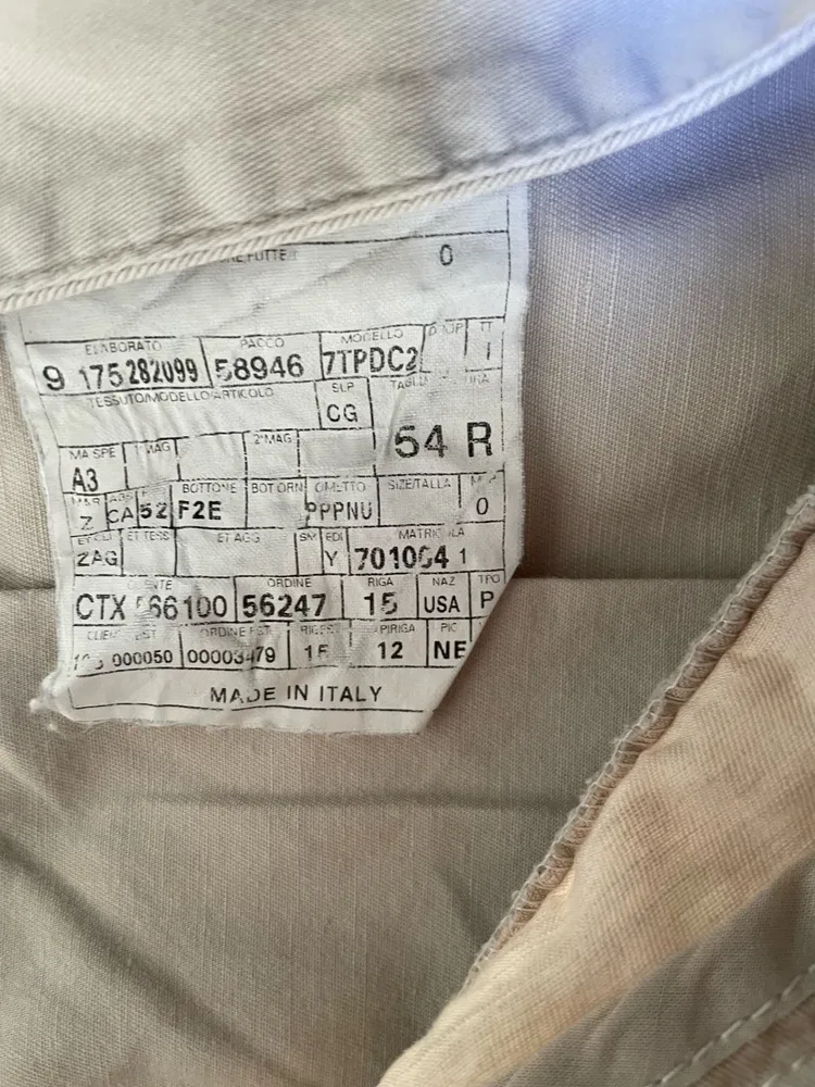 Bermuda da grife Zegna linho misto tam 46