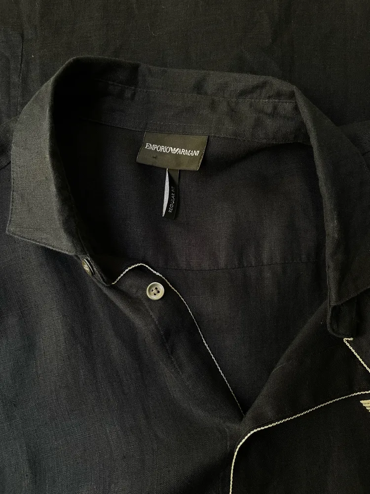 camisa da grife emporio armeni linho tam gg
