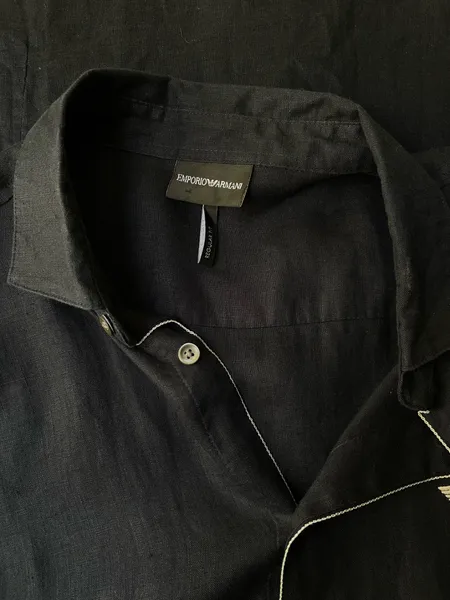 camisa da grife emporio armeni linho tam gg