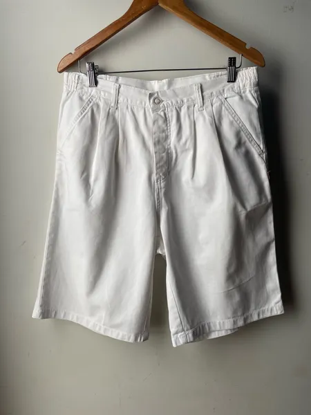 bermuda vintage sarja branca tam m