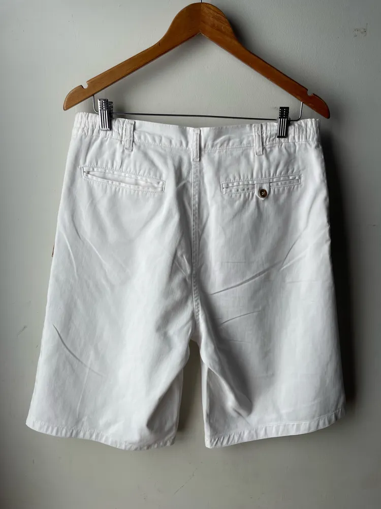 bermuda vintage sarja branca tam m