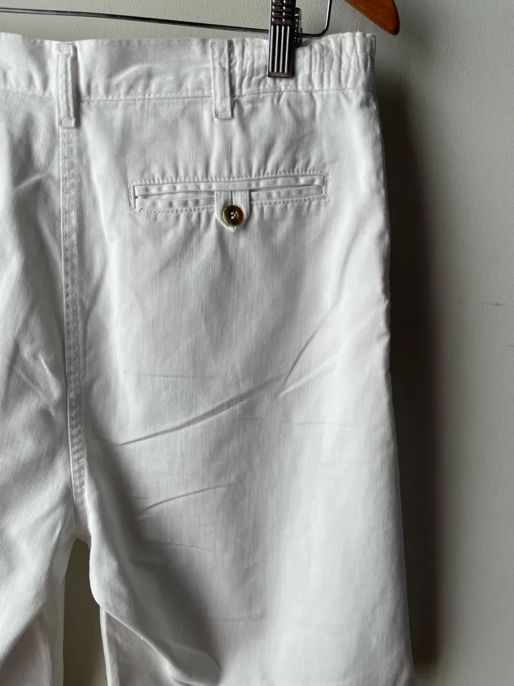 bermuda vintage sarja branca tam m