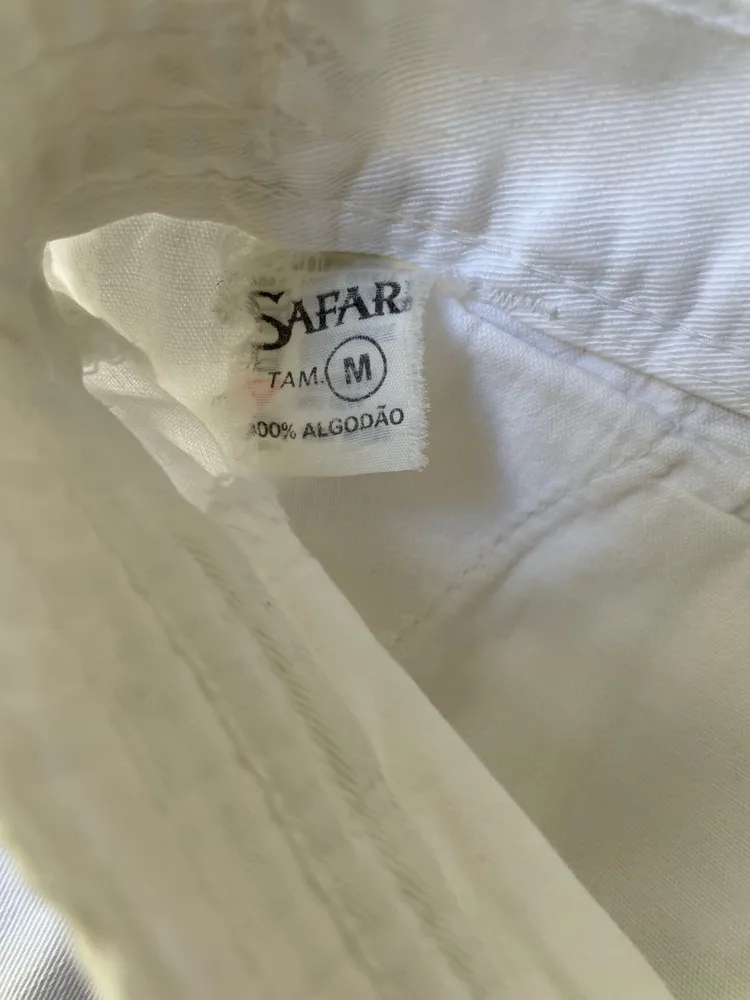bermuda vintage sarja branca tam m