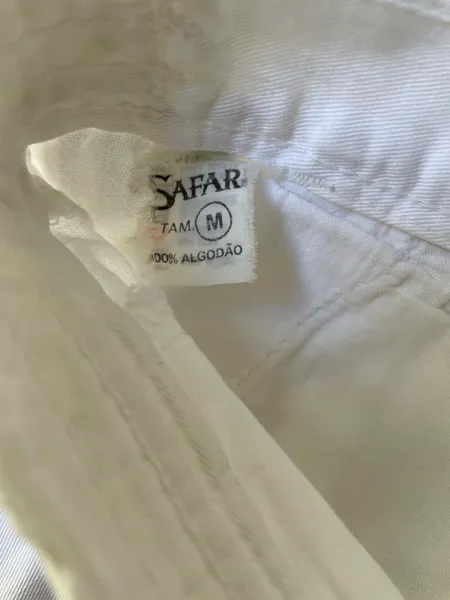 bermuda vintage sarja branca tam m