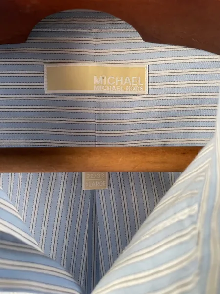 camisa michael korns listras tam XL