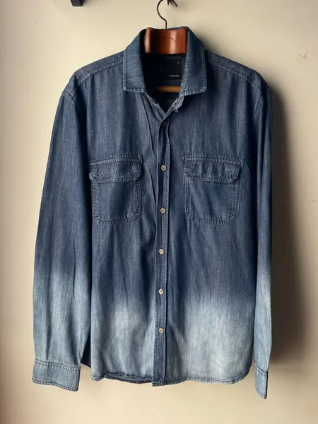 camisa jeans degrede tam g