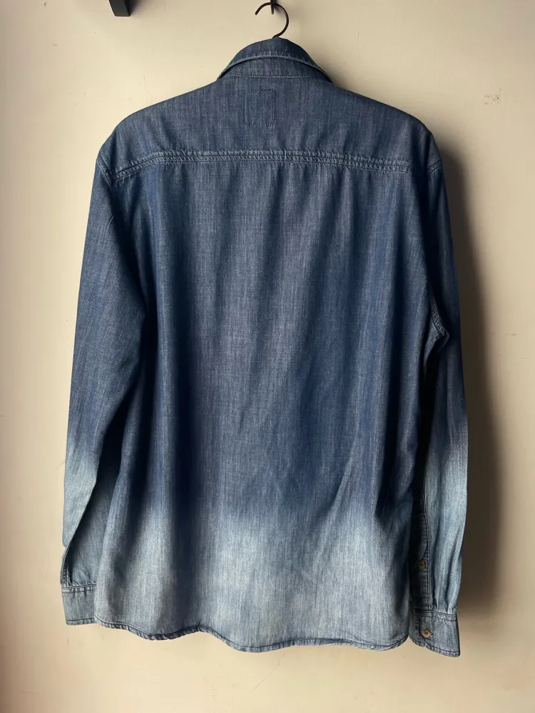 camisa jeans degrede tam g