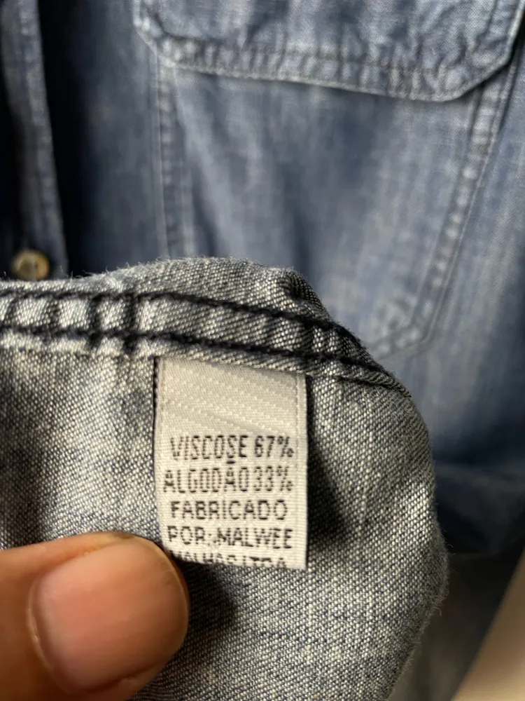 camisa jeans degrede tam g