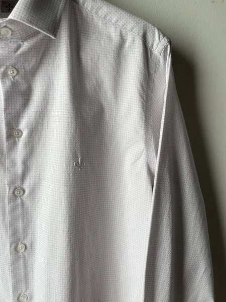 camisa dudalina branca xadrez tam 40