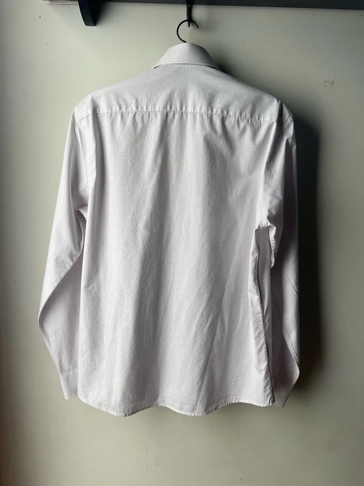 camisa dudalina branca xadrez tam 40