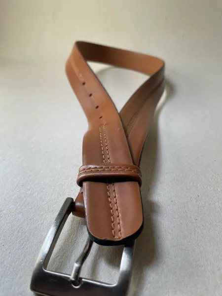 cinto em couro legitimo caramelo tam 80 cm