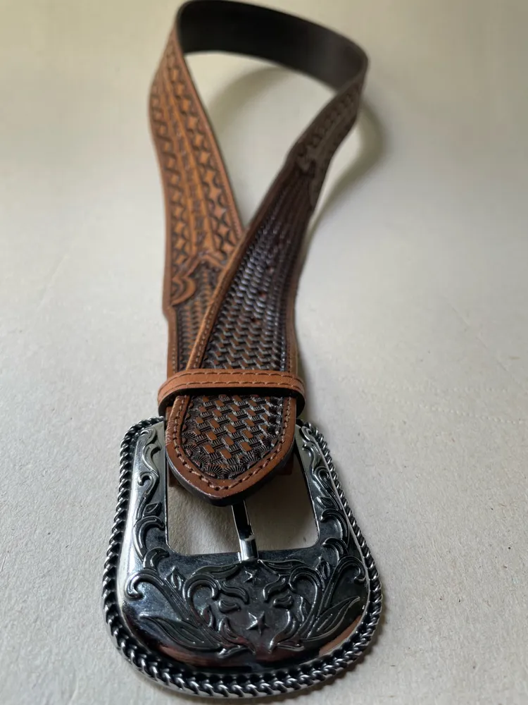 cinto cowboy couro legitmo tam 95