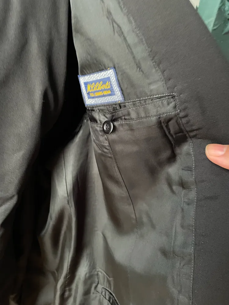 terno costume preto tamanho 52