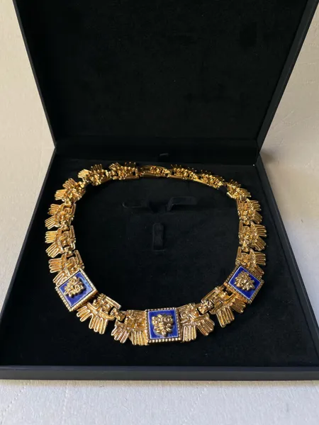 colar raro marca Marbel por Salvador Teran ouro 22k