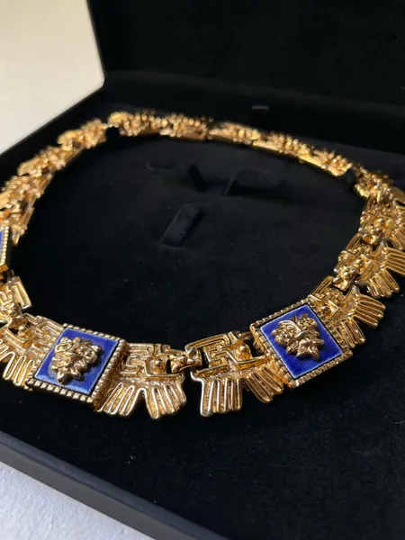 colar raro marca Marbel por Salvador Teran ouro 22k