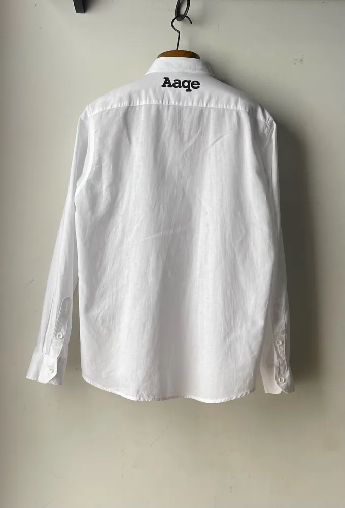 camisa masculina japonesa branca tam P/M